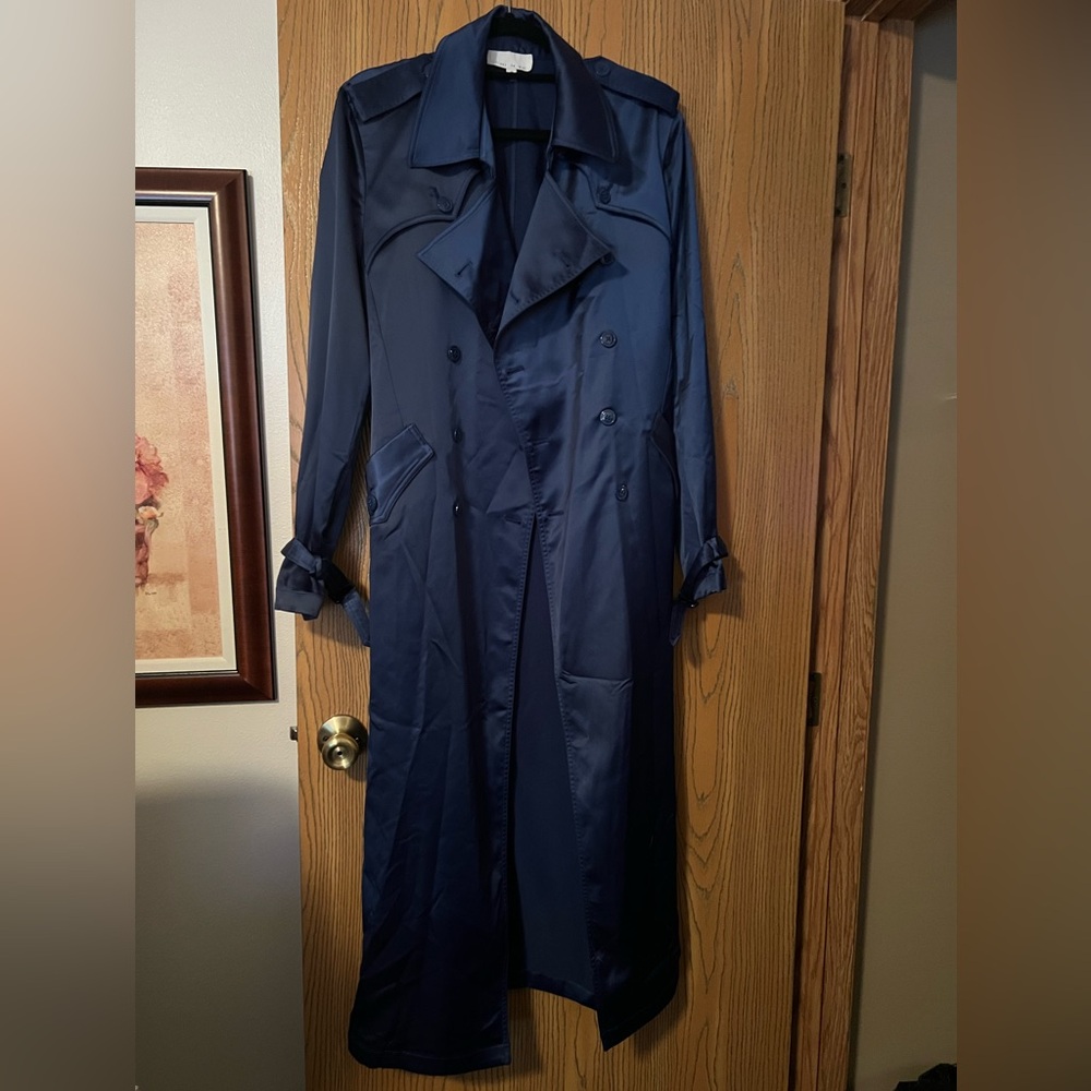 Fleur du mal long trench coat